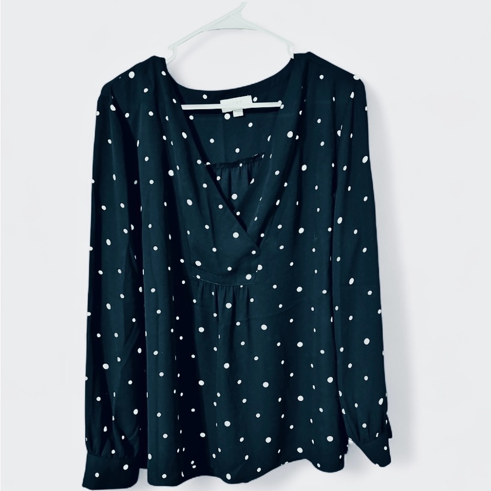 LOFT Polka Dot Blouse